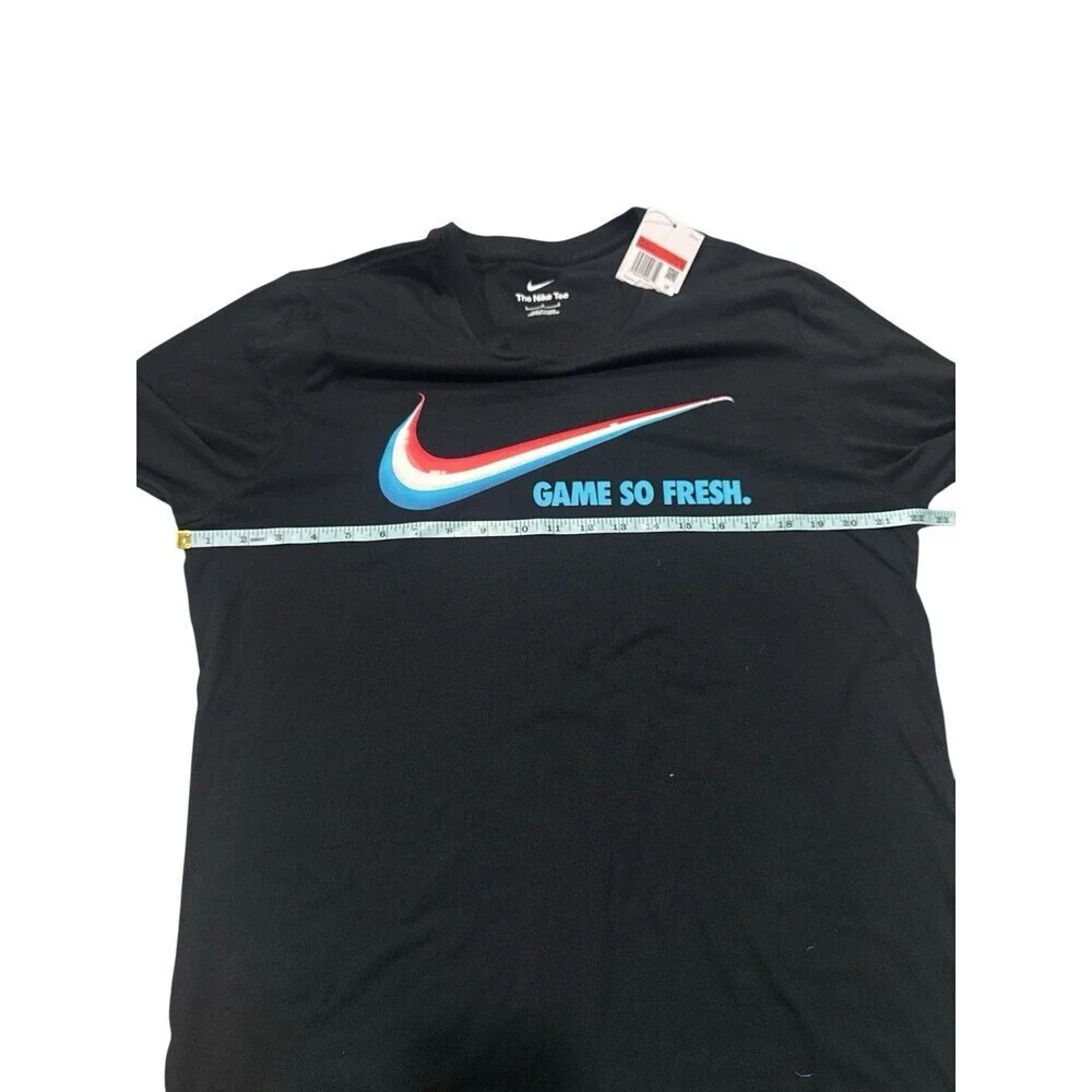 Nike Limited "Game So Fresh" Men's Jet Black Large Long Sleeve Tee 100% Cotton - Picture 7 of 7